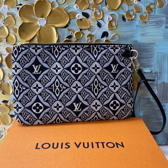 Louis Vuitton Since 1854 Neverfull MM Wristlet Pochette Pouch Purse Bag - Picture 4 of 6